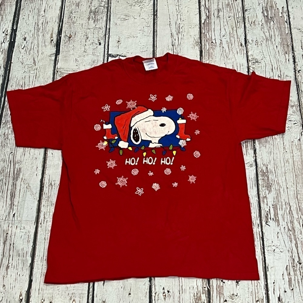 Snoopy Christmas Santa Claus Ugly Xmas Tee Top Shirt
